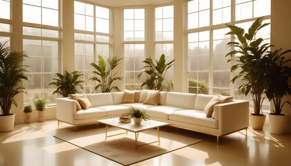 Fototapeta premium Photo interior modern design room 3d illustration