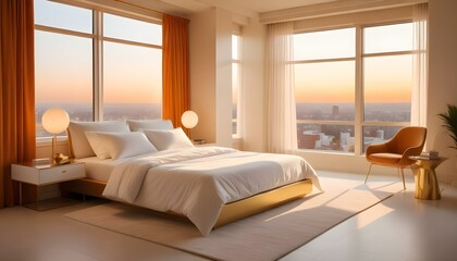 Fototapeta premium Photo interior modern design room 3d illustration