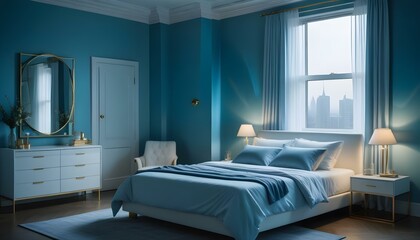 Photo interior modern design room 3d illustration