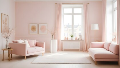 Photo interior modern design room 3d illustration