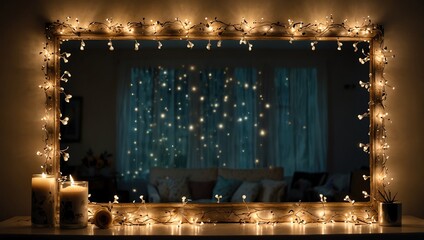 christmas lights in the city