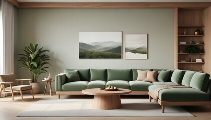 Photo interior modern design room 3d illustration