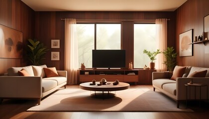 Photo interior modern design room 3d illustration