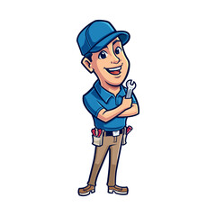 Handyman Mascot