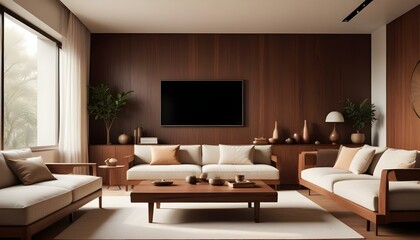Photo interior modern design room 3d illustration