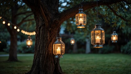 lantern in the night