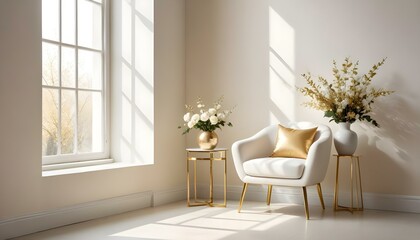 Photo interior modern design room 3d illustration