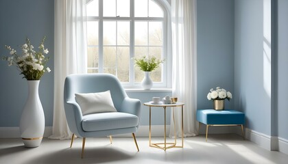Photo interior modern design room 3d illustration