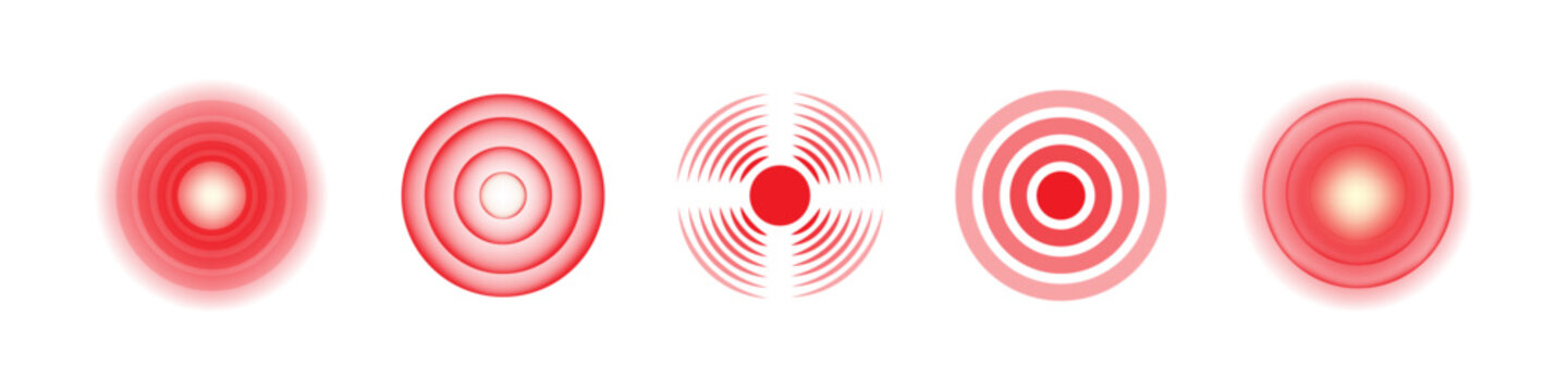 Body pain icon. 
Medical injury symbol