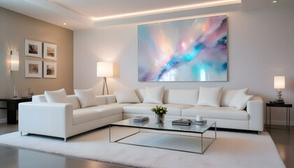 Photo interior modern design room 3d illustration