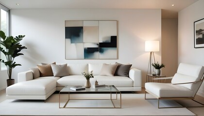 Fototapeta premium Photo interior modern design room 3d illustration