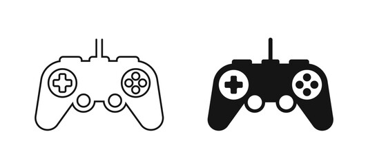 Joystick icon. 
Gaming controller symbol