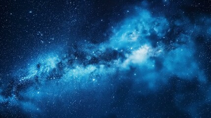 Fototapeta premium Stunning Night Sky with Stars and Nebula