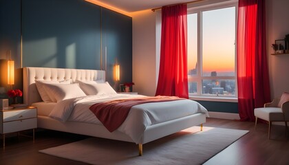 Photo interior modern design room 3d illustration