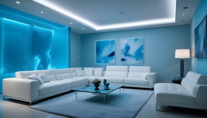 Photo interior modern design room 3d illustration