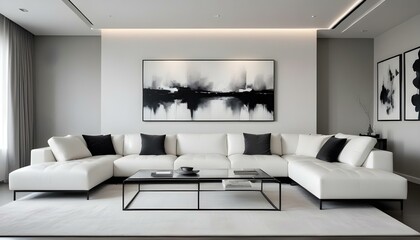 Photo interior modern design room 3d illustration