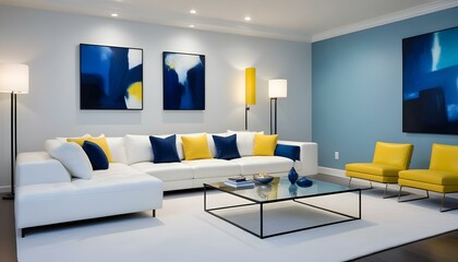 Photo interior modern design room 3d illustration