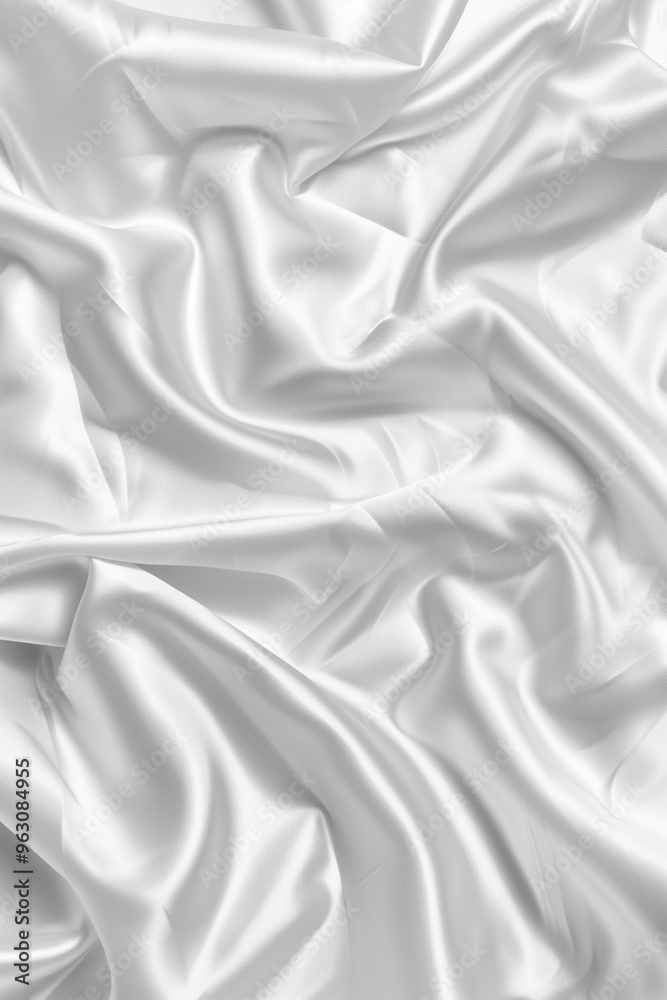 Aufkleber close-up view of white fabric with crumpled texture, possibly clothing or decorative item. fabric ha