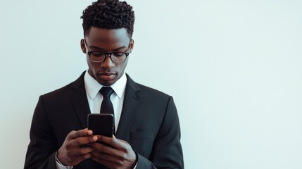 Contemporary Businessman on Cell Phone