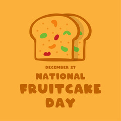 National Fruitcake Day. December 27.