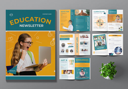 Educational Newsletter Template