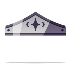 Superhero crown headband vector isolated illustration © FARBAI