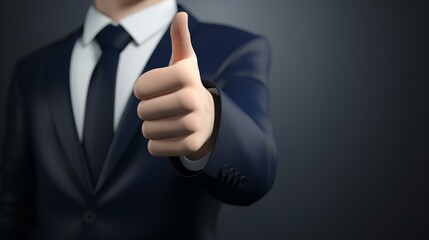 Thumbs Up for Business Success