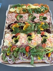 Fototapeta premium fish and salad