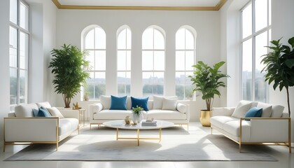 Photo interior modern design room 3d illustration