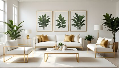 Photo interior modern design room 3d illustration