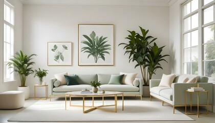 Photo interior modern design room 3d illustration