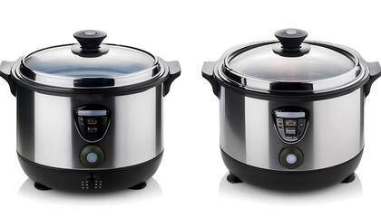 Clipping Path for Rice Cookers - Rice cookers isolated with precise f
