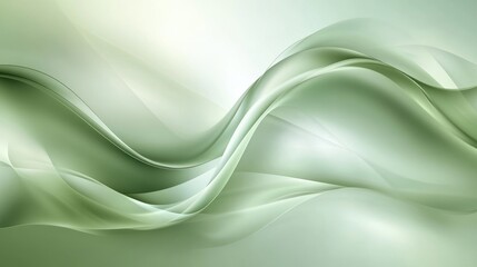 Obraz premium Elegant shiny soft green abstract vector background with smooth curves and subtle reflections, creating a modern and calming look