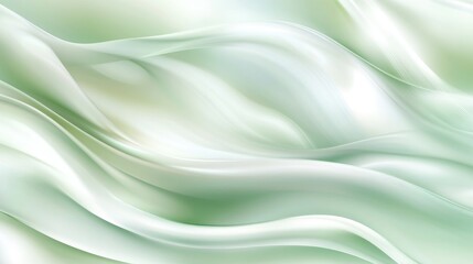 Obraz premium Elegant soft green abstract vector background with a shiny finish and smooth curves, perfect for calming, nature-inspired designs