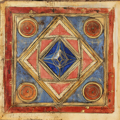 Geometric Watercolor Pattern.