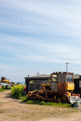 Abandoned Digger on the coast