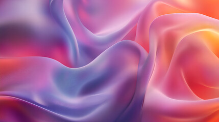 Obraz premium Soft white waves on red pink abstract background , Abstract pink background cloth or liquid wave illustration of wavy folds of silk texture satin or velvet 