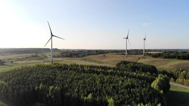 wind turbines farm