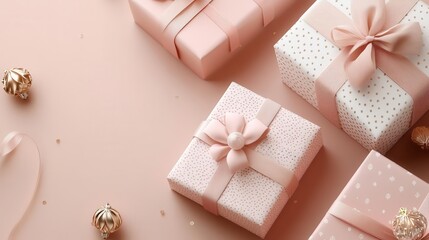 Customized gift wrap with name and custom message, elegant design, 3D illustration