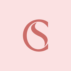 Modern CS monogram logo design for professional branding.