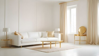 Photo interior modern design room 3d illustration