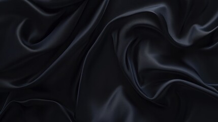 Fototapeta premium Abstract Black Silk Texture Background