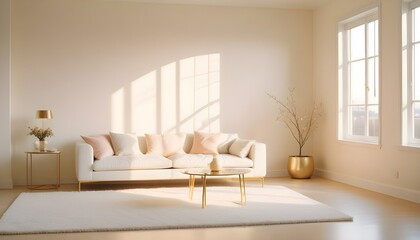 Fototapeta premium Photo interior modern design room 3d illustration