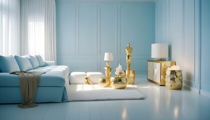 Photo interior modern design room 3d illustration