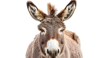 Donkey isolated on white