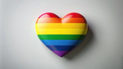 Colorful heart shape representing LGBTQI pride, rainbow, heart, love, pride, LGBTQI, equality, diversity