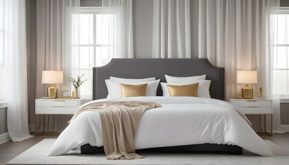 Photo interior modern design room 3d illustration