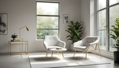 Photo interior modern design room 3d illustration