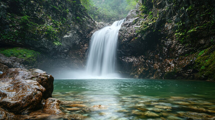 Fototapeta premium waterfall in the forest
