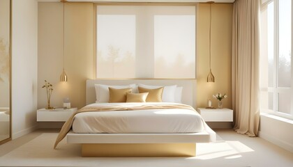 Photo interior modern design room 3d illustration